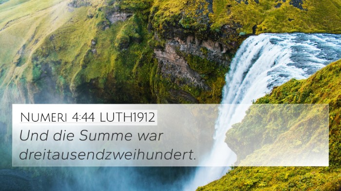 Numeri 4:44 LUTH1912 Bible Verse Image