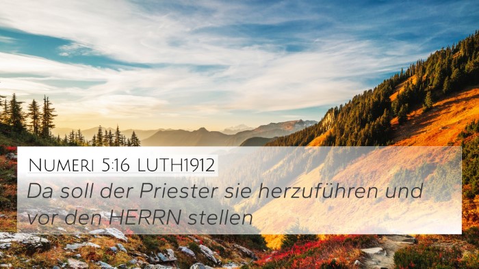 Numeri 5:16 LUTH1912 Bible Verse Image