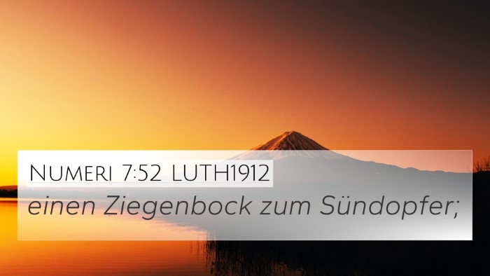 Numeri 7:52 LUTH1912 4K Wallpaper - einen Ziegenbock zum - 4K Wallpaper Bible Verse