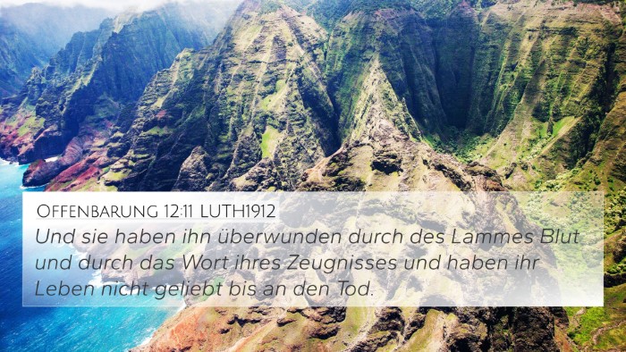Offenbarung 12:11 LUTH1912 Bible Verse Image