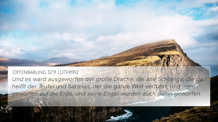 Offenbarung 12:9 LUTH1912 Bible Verse Image