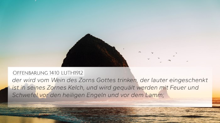 Offenbarung 14:10 LUTH1912 Bible Verse Image