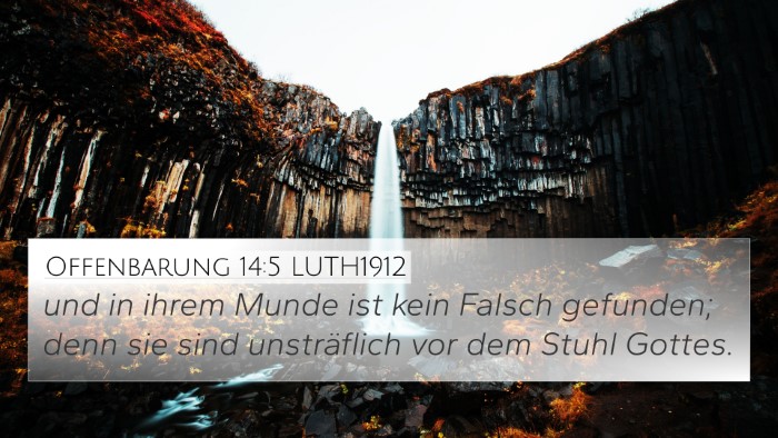 Offenbarung 14:5 LUTH1912 Bible Verse Image
