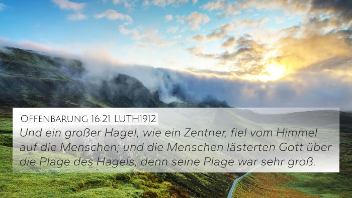 Offenbarung 16:21 LUTH1912 Bible Verse Image