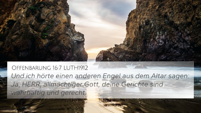 Offenbarung 16:7 LUTH1912 Bible Verse Image