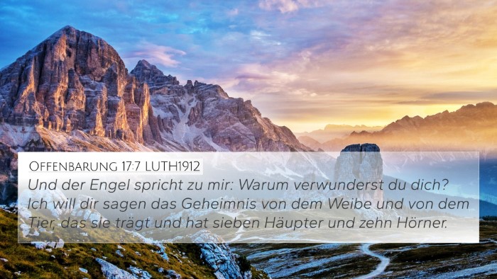Offenbarung 17:7 LUTH1912 Bible Verse Image