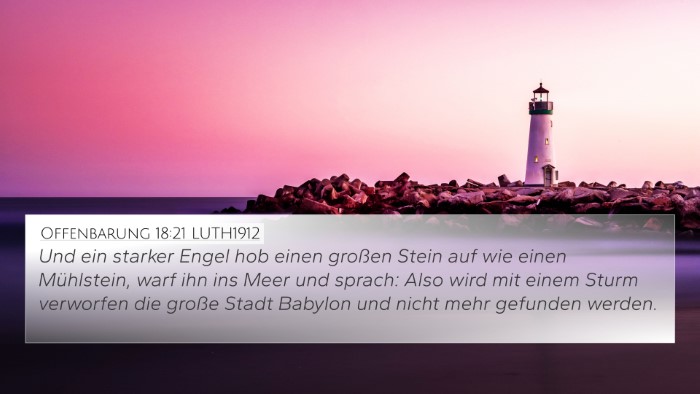 Offenbarung 18:21 LUTH1912 Bible Verse Image