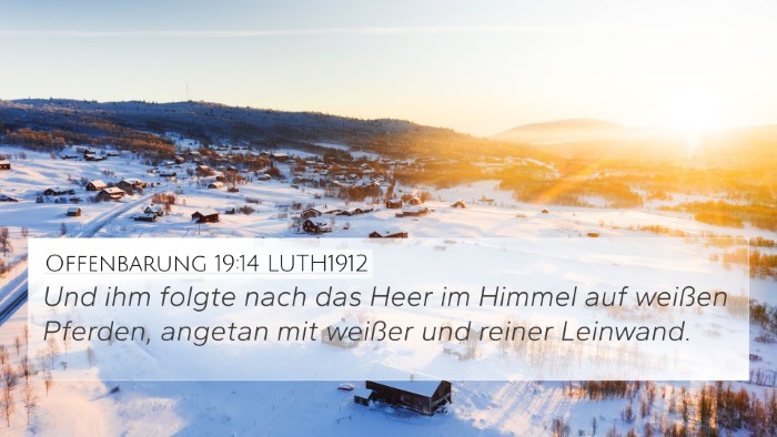 Offenbarung 19:14 LUTH1912 Bible Verse Image