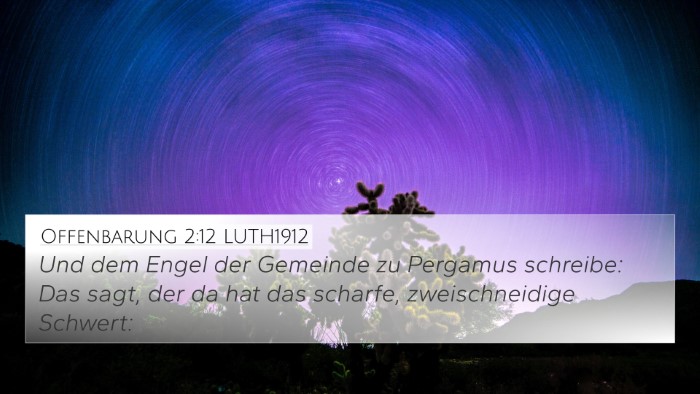 Offenbarung 2:12 LUTH1912 Bible Verse Image