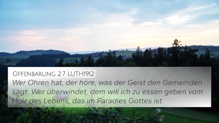 Offenbarung 2:7 LUTH1912 Bible Verse Image