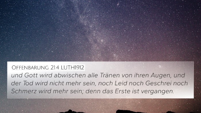 Offenbarung 21:4 LUTH1912 Bible Verse Image