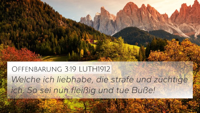 Offenbarung 3:19 LUTH1912 Bible Verse Image