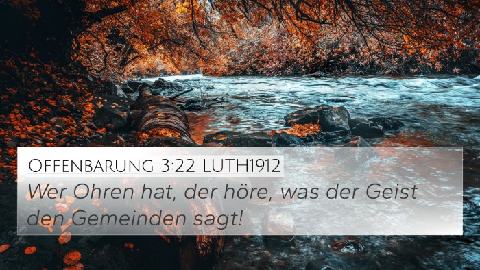 Offenbarung 3:22 LUTH1912 Bible Verse Image