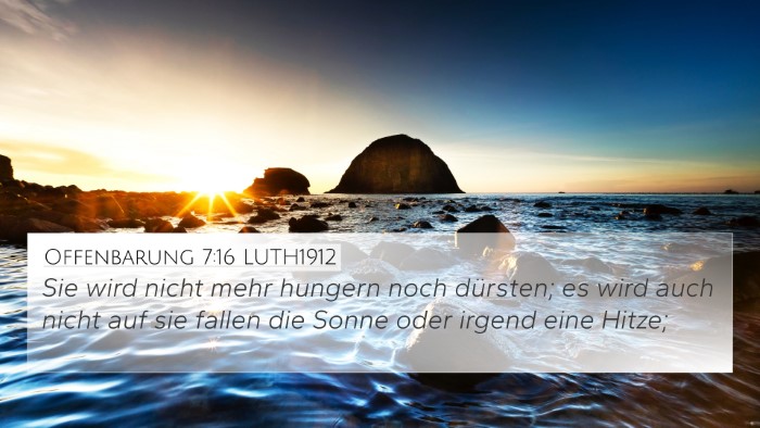 Offenbarung 7:16 LUTH1912 Bible Verse Image