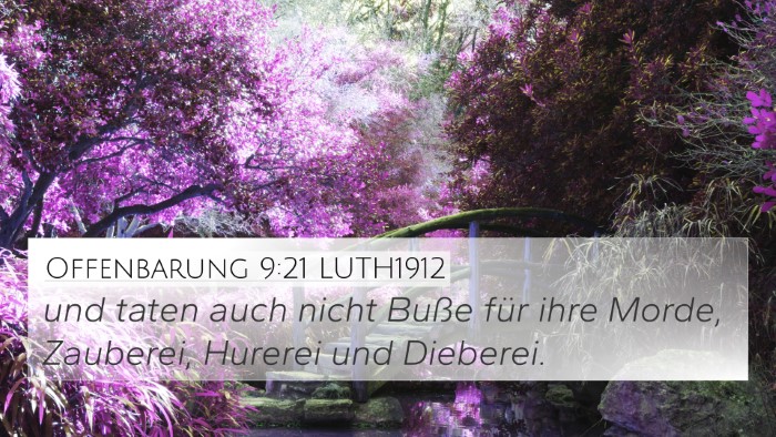 Offenbarung 9:21 LUTH1912 Bible Verse Image