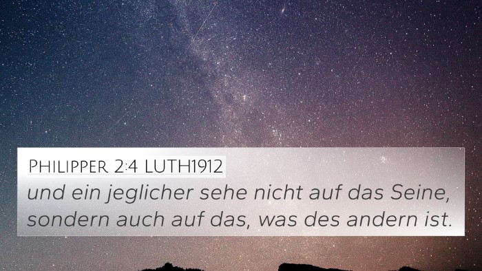 Philipper 2:4 LUTH1912 Bible Verse Image