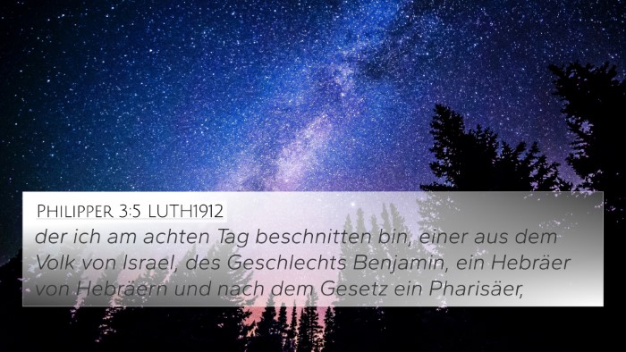 Philipper 3:5 LUTH1912 Bible Verse Image