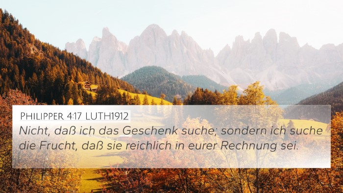 Philipper 4:17 LUTH1912 Bible Verse Image