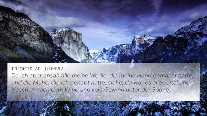 Prediger 2:11 LUTH1912 Bible Verse Image