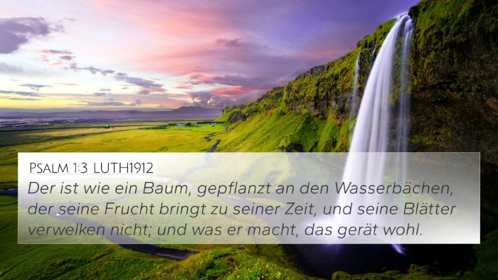 Psalm 1:3 LUTH1912 Bible Verse Image
