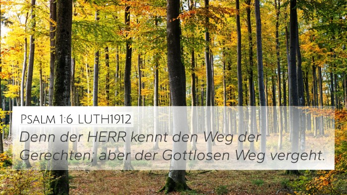 Psalm 1:6 LUTH1912 Bible Verse Image