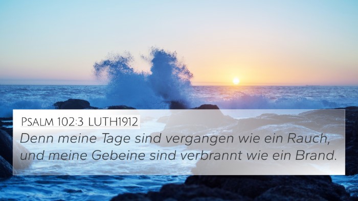 Psalm 102:3 LUTH1912 Bible Verse Image