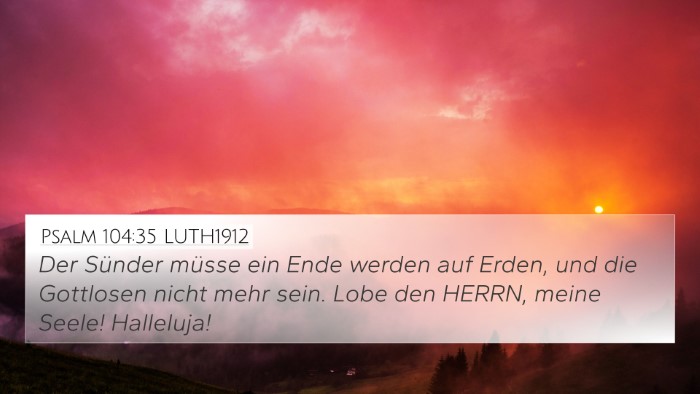 Psalm 104:35 LUTH1912 Bible Verse Image