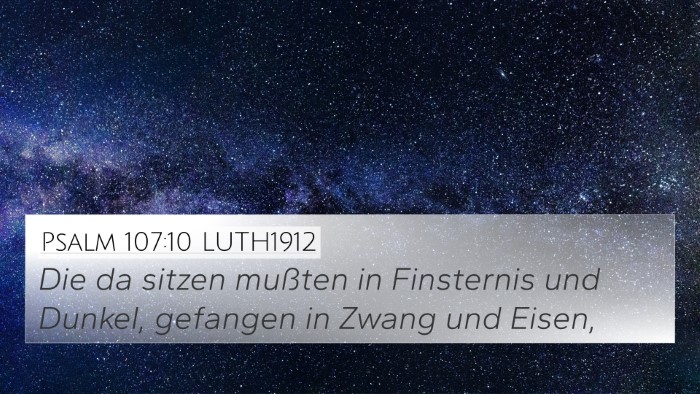 Psalm 107:10 LUTH1912 Bible Verse Image