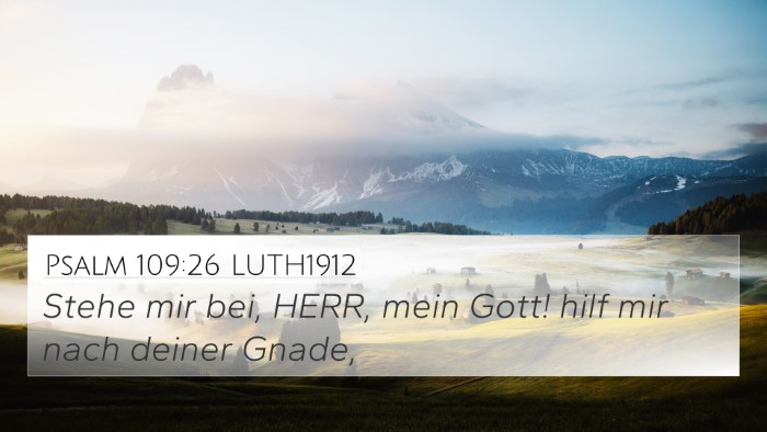 Psalm 109:26 LUTH1912 Bible Verse Image