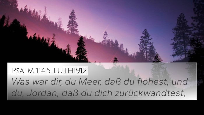 Psalm 114:5 LUTH1912 Bible Verse Image