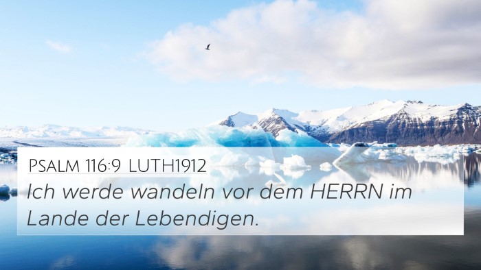 Psalm 116:9 LUTH1912 Bible Verse Image