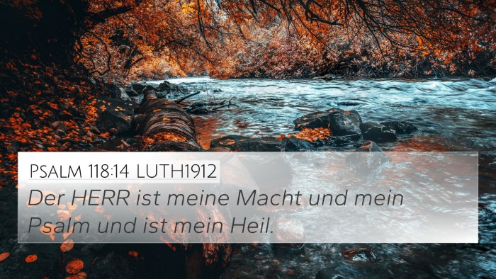 Psalm 118:14 LUTH1912 Bible Verse Image