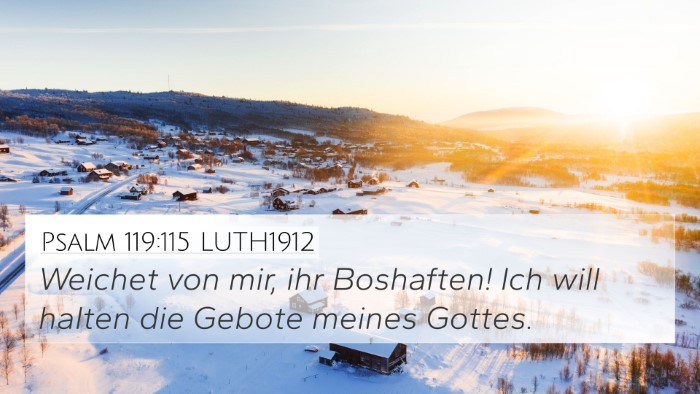 Psalm 119:115 LUTH1912 Bible Verse Image