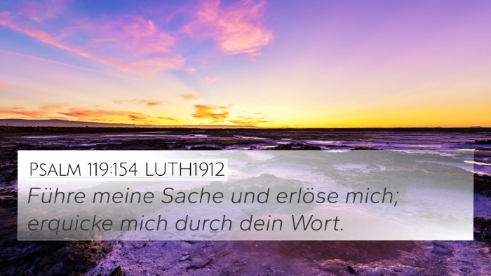 Psalm 119:154 LUTH1912 Bible Verse Image