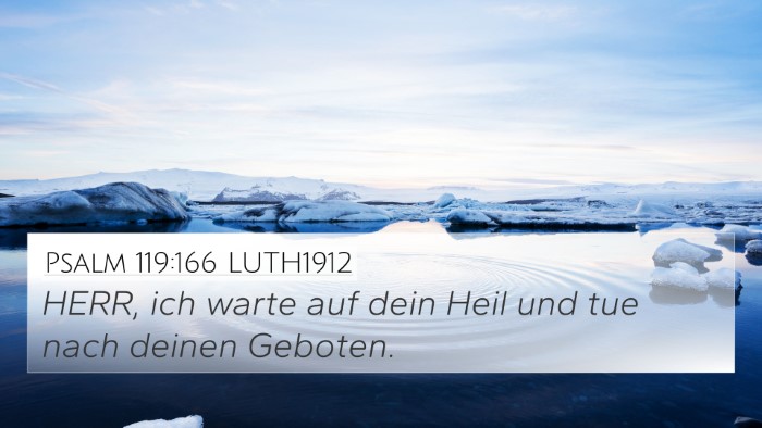 Psalm 119:166 LUTH1912 Bible Verse Image