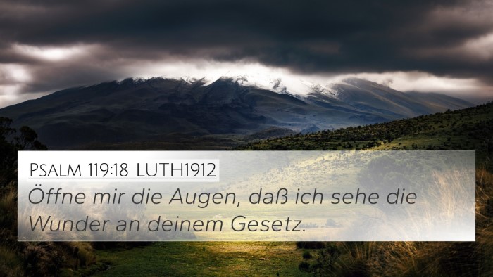 Psalm 119:18 LUTH1912 Bible Verse Image