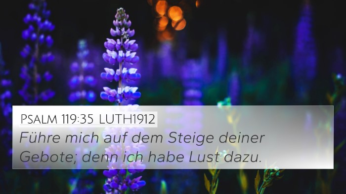 Psalm 119:35 LUTH1912 Bible Verse Image