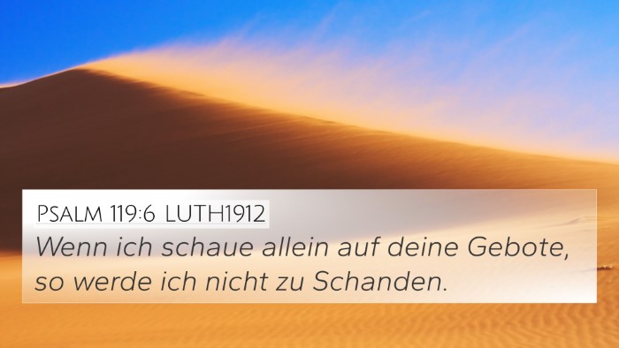 Psalm 119:6 LUTH1912 Bible Verse Image
