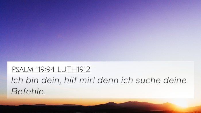 Psalm 119:94 LUTH1912 Bible Verse Image