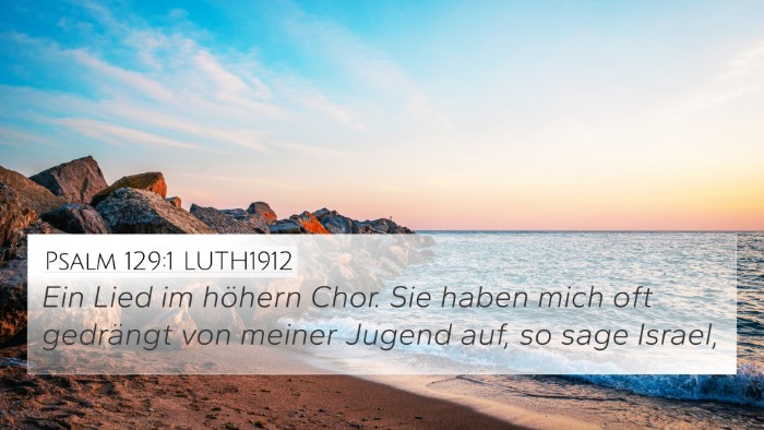 Psalm 129:1 LUTH1912 Bible Verse Image