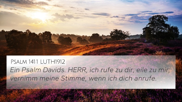 Psalm 141:1 LUTH1912 Bible Verse Image