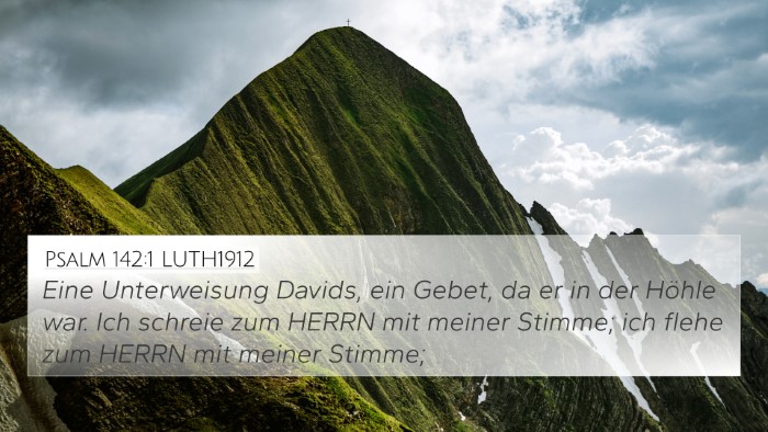 Psalm 142:1 LUTH1912 Bible Verse Image