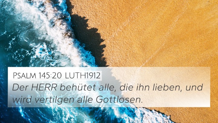 Psalm 145:20 LUTH1912 Bible Verse Image