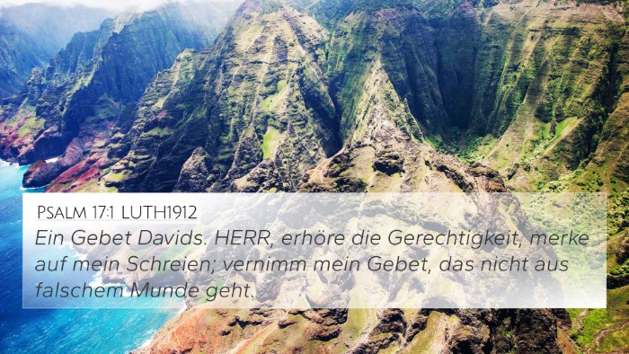 Psalm 17:1 LUTH1912 Bible Verse Image