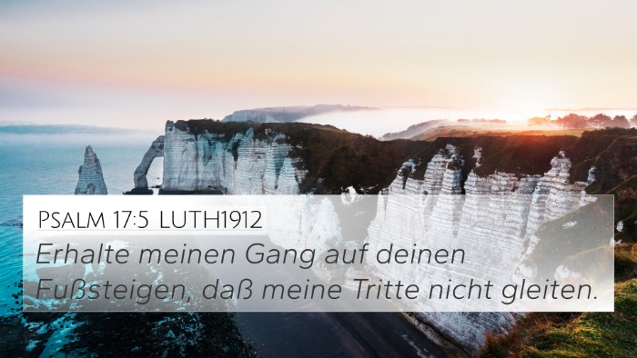 Psalm 17:5 LUTH1912 Bible Verse Image