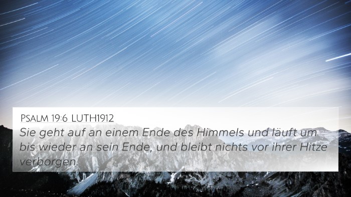 Psalm 19:6 LUTH1912 Bible Verse Image