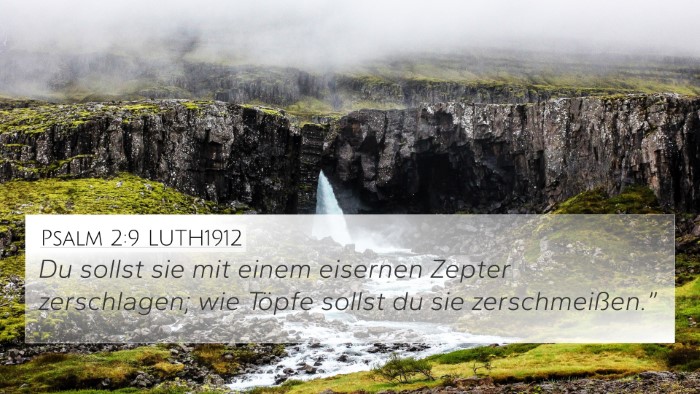 Psalm 2:9 LUTH1912 Bible Verse Image