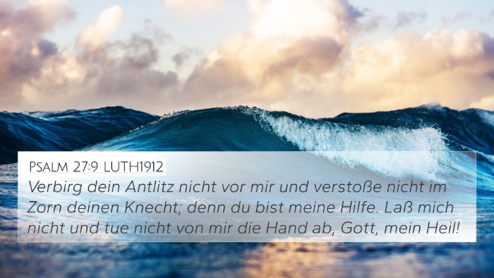 Psalm 27:9 LUTH1912 Bible Verse Image