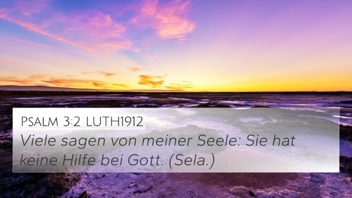 Psalm 3:2 LUTH1912 Bible Verse Image