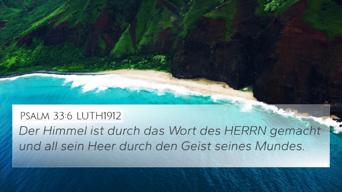 Psalm 33:6 LUTH1912 Bible Verse Image